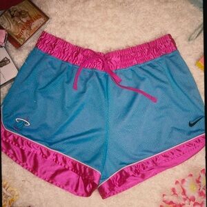 Miami heat blue and pink basketball shorts